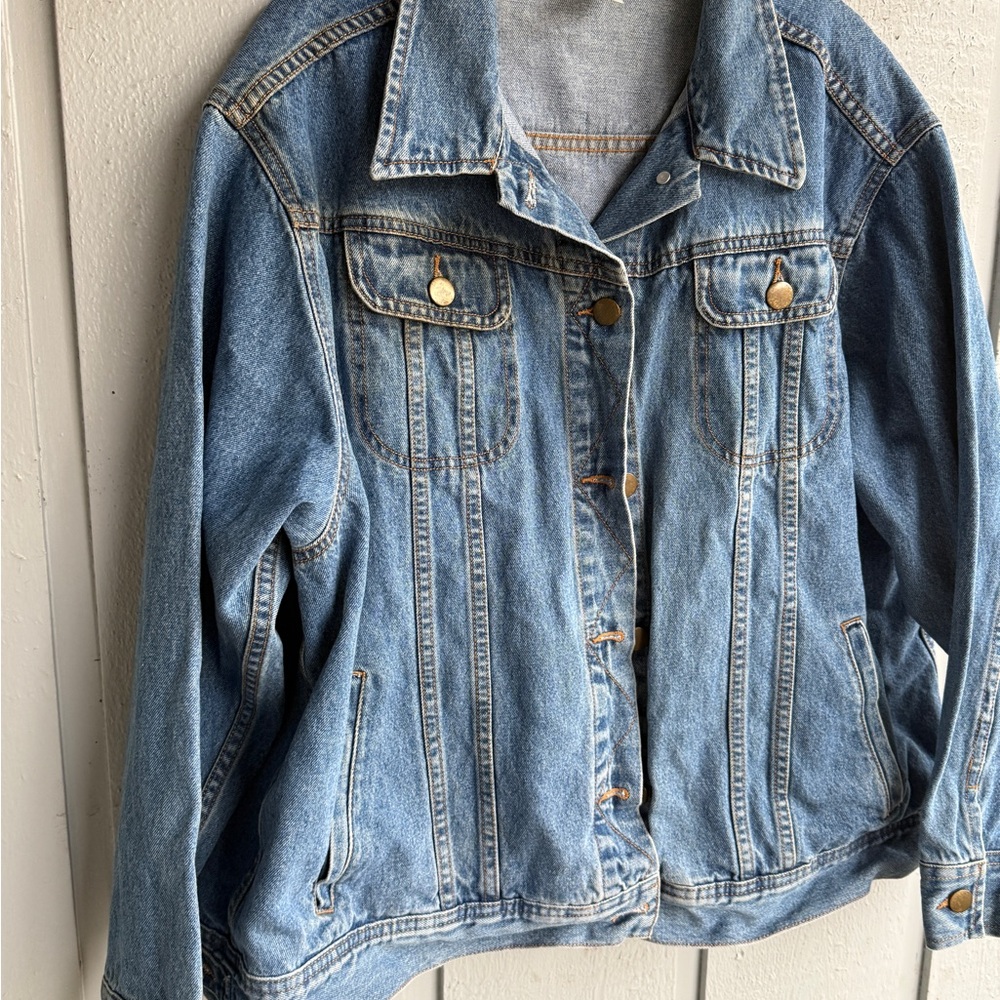 Great Northwest Clothing Company Blue Jean Jacket embroidered gorilla back 2X - Picture 5 of 8